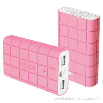 2014 new fashion design high capacity 8,000mAh mobile power banks with colorful case